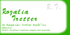 rozalia tretter business card